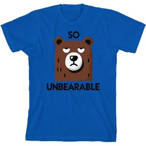 So Unbearable Youth Crew Neck Short Sleeve Tee - 1 of 2