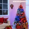 Costway 5/6/7/8 FT Artificial Christmas Tree with 250/370/500/650 RGB LED Lights 584/1054/1436/1936 Branch Tips - 2 of 4