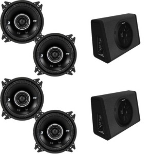 Kicker (2) 11PT250 Powered Enclosure & (2) 43DSC404 4" Bundle - 1 of 4