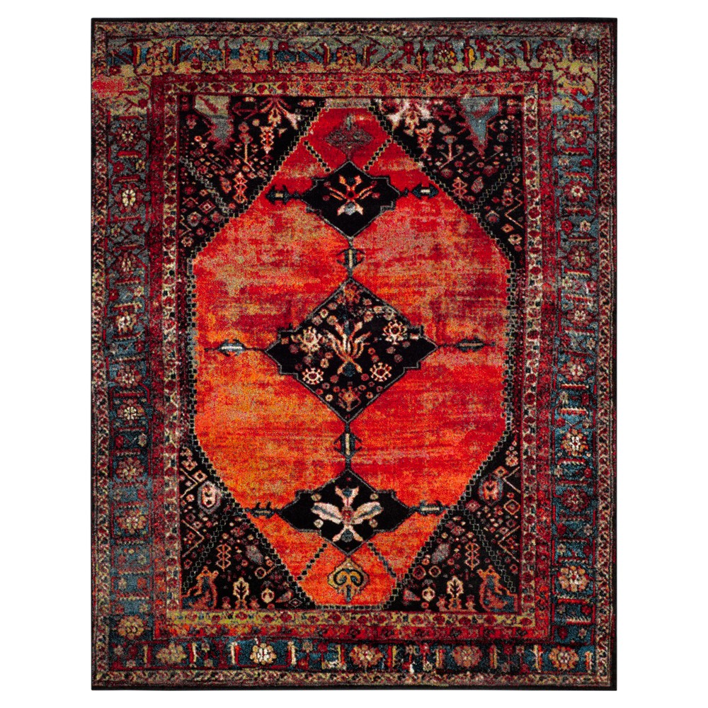 8'x10' Orange Solid Loomed Area Rug - Safavieh