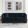 NicBex 59/77 Inch Loveseat,Modern Chesterfield Velvet Loveseat Sofa with Tufted Backrests,Upholstered Couch for Living Room,Bedroom,Lounge - 3 of 4