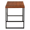 Vynxaria Modern 48" Brown Computer Desk with Black Metal Frame Sleek Design for Home Office Laptop Work - 3 of 4