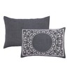 Lightweight Cotton Blend Oversized Jacquard Boho Floral Scroll Bedspread Set by Blue Nile Mills - 4 of 4