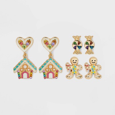 SUGARFIX by BaubleBar 'Sweet Tooth' Earring Set 3pc