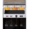 72QT Commercial Food Warmer, 9x8QT Electric Steam Table, 9-Pans with Acrylic Shield, Stainless Steel Countertop with Lockable Wheels, 1500W, 110V - 4 of 4
