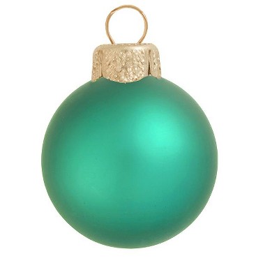 Northlight 40ct Matte Glass Ball Christmas Ornament Set 1.5" - Soft Green