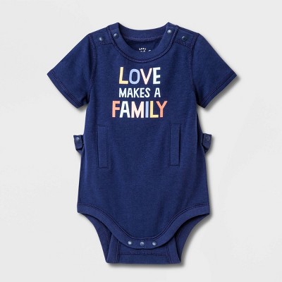 Image of Baby Adaptive Family Bodysuit - Cat & Jack™ Blue Newborn