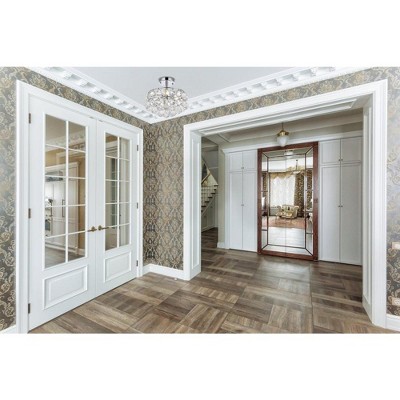 Savannah 12" Chrome Flush Mount with Crystal Accents