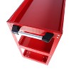 Vynxaria Folding Service Cart with Wheels - Portable 3-Tier Trolley for Home & Business - 2 of 4