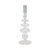 Glass Taper Candle Holder - Modern Decorative Candlestick for Home, Office, Bedroom & Living Room - Elegant Tall Contemporary Accent Decor - 2 of 4