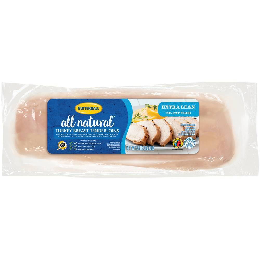 Butterball All Natural 98/2 Turkey Breast Tenderloins - 1.5lbs