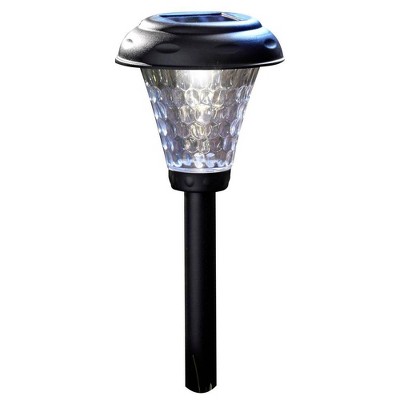 Moonrays 91381 Payton 2.4 Lumens Solar LED Plastic Landscape Path Lights, 8 Pack