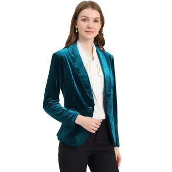 Women's Satin Spring Blazer - A New Day™ Blue : Target