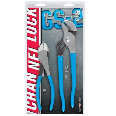 Channellock 2 pc Carbon Steel Pliers Set