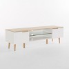 NicBex TV Stand for 65 Inch TV with Cut-Out Recessed Handles,TV Entertanment Center with 1 Shelf and Cabinets,TV Console Table for Living Room - 2 of 4