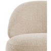 CAVINAS 360° Swivel Accent Chair,Space-Saving Rotating Lounge Chair with Metal Frame,Plush Fabric Armchair for Living Room,Bedroom,Beige - 4 of 4
