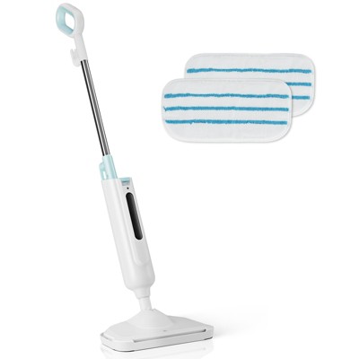 JANSNO Lightweight Steam Mop with 2 Washable Pad for Hardwood, Tile, Laminate Floors and Carpet