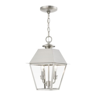 Livex Lighting Wentworth 2 - Light Pendant in  Brushed Nickel