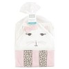 Hudson Baby Infant Girls Hooded Towel and Five Washcloths, Kitty, One Size - 2 of 2
