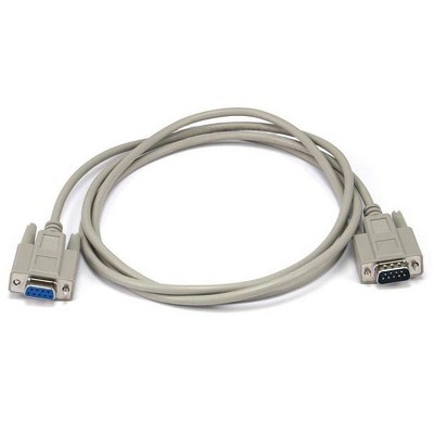 Monoprice Molded Cable - 6 Feet - Beige | DB9 Male/Female