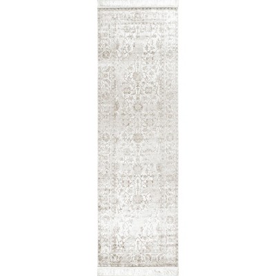 Nuloom Elyse Vintage Floral Fringe Indoor Area Rug