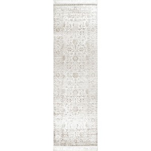 Nuloom Elyse Vintage Floral Fringe Indoor Area Rug - 1 of 4