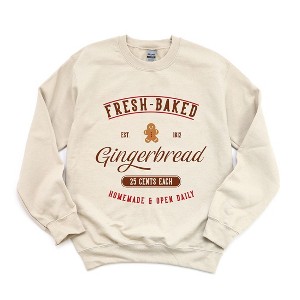 Simply Sage Market Women's Graphic Sweatshirt Fresh Baked Gingerbread - 1 of 4