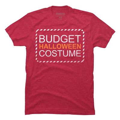 Men's Design By Humans Budget Halloween By rock3tman T-Shirt