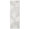 Area Rugs Modern Washable Rug Non-Slip Low Pile Geometric Striped Pattern Rug for Living Room Bedroom - 3 of 4