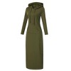 Coolmee Women's Maxi Dress Casual Pocket Slim Pullover Long Hoodie Dress - 4 of 4