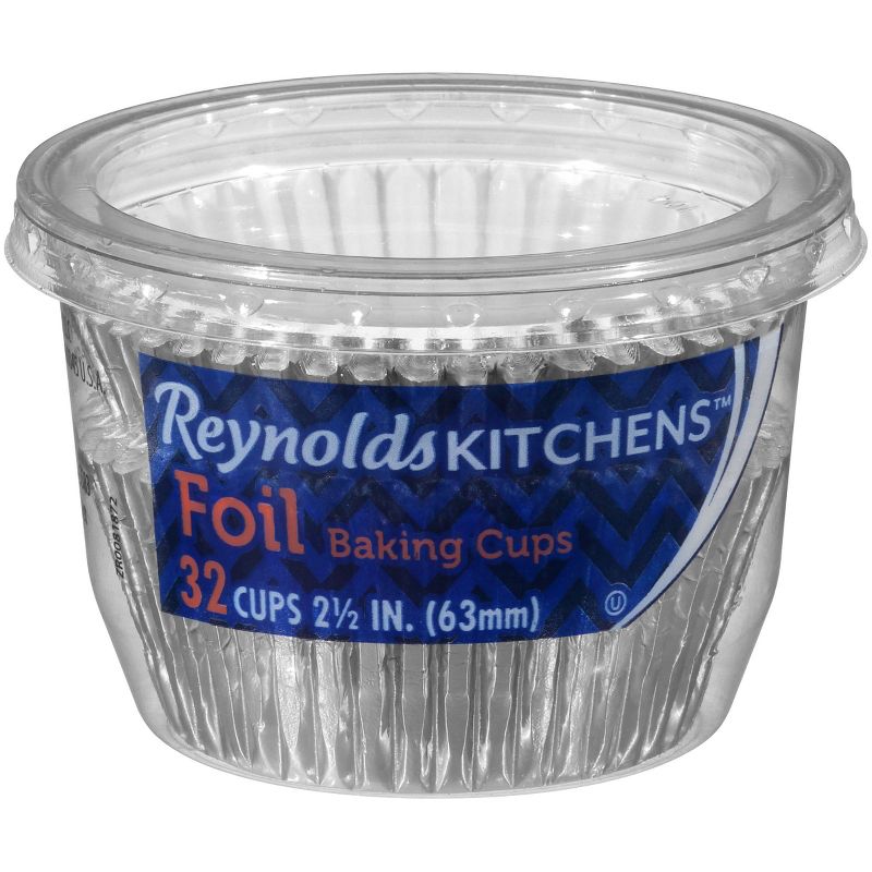 Reynolds Silver Foil Baking Cups 2.5&#34; - 32ct, 1 of 8