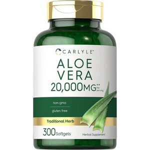 Carlyle Aloe Vera 20,000 mg | 300 Softgels - 1 of 3