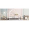 Twin Size Metal House Bed With Trundle - 3 of 4