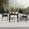 Extentable Outdoor Dining Table Set for 4-6 Persons, 31.5-63 inch Patio Table,  Aluminum Frame - 2 of 4