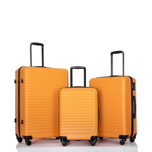 3 Piece Expandable Luggage Set,Hardshell Luggage Sets with Spinner Wheels & TSA Lock,Lightweight Carry on Suitcase Lavender - 1 of 4