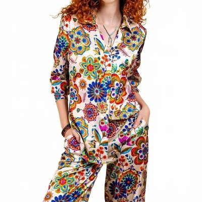 Women's Wo's Retro Floral Print Blouse - PAPARAZZI