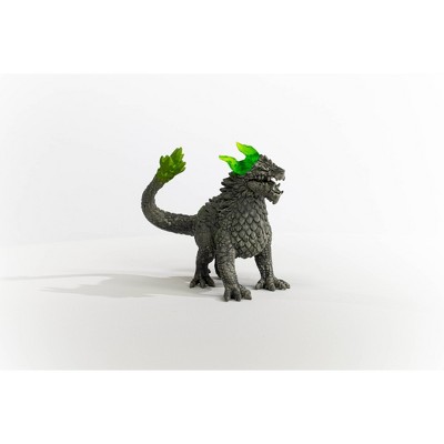 Gray and Green Stone Dragon Action Figure Toy Set