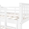 NicBex Full Size Bunk Bed Convertible Wooden Bed Frame with Ladder and Full Length Guardrail for Bedroom, Dormitory, No Box Spring Required - 4 of 4