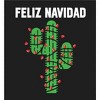 Feliz Navidad Christmas Cactus Adult Crew Neck Short Sleeve Tee - 2 of 2