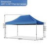 Maggift Canopies and Gazebos, Instant Setup Shade for Camping, Parties or Outdoor Events, Easy to Set Up and Take Down, Blue，180"*120"*132" - 2 of 4