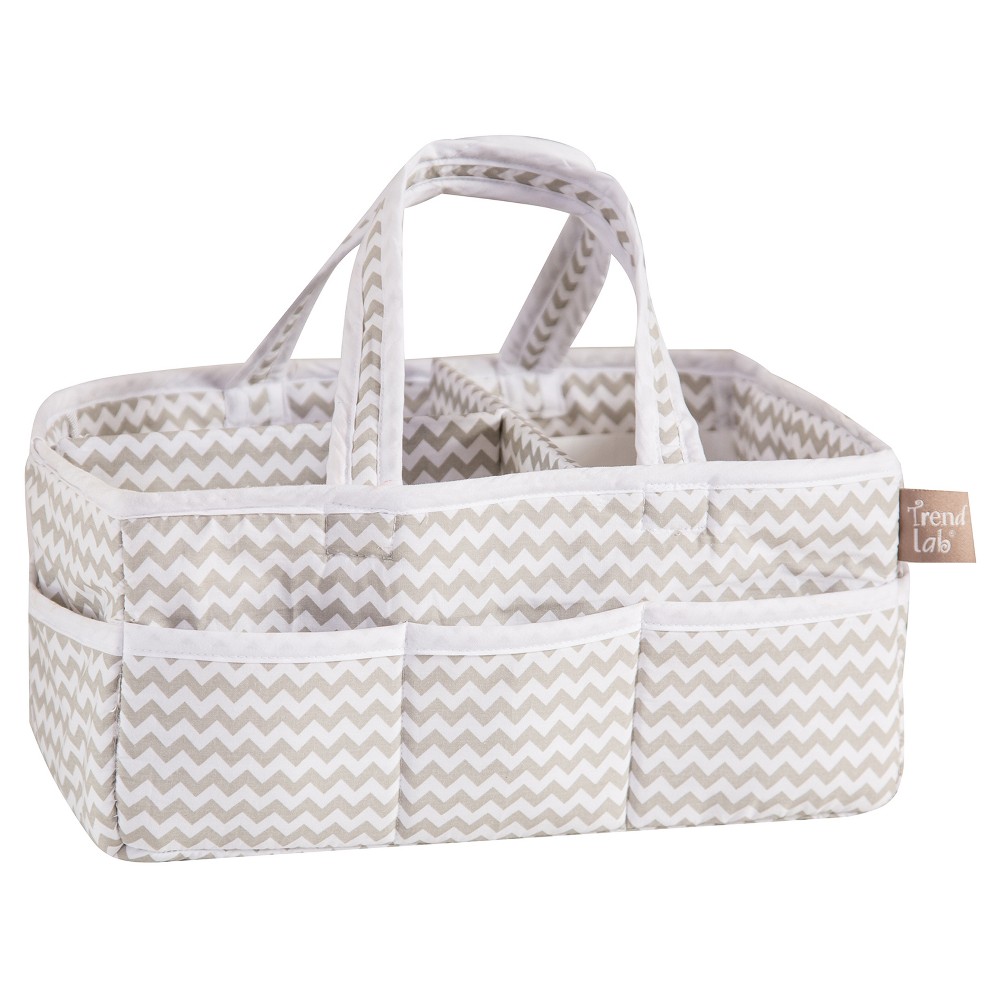 Photos - Other for Child's Room Trend Lab Diaper Storage Caddy - Chevron