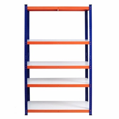 Syemin Utility Storage Shelves 5 Tier Changeable Assembly Storage Rack, Heavy Duty Shelves, Garage Shelving Storage, Blue, 35.4"*15.7"*70.8"