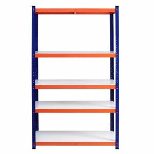 Syemin Utility Storage Shelves 5 Tier Changeable Assembly Storage Rack, Heavy Duty Shelves, Garage Shelving Storage, Blue, 35.4"*15.7"*70.8" - 1 of 4
