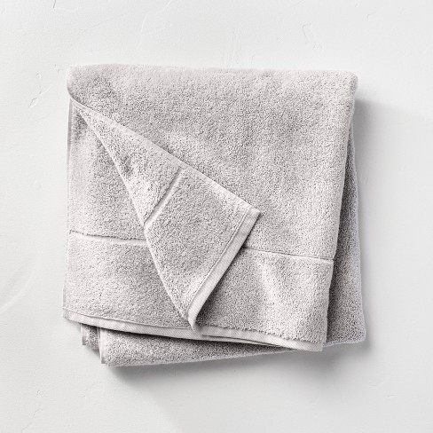 Performance Texture Bath Towel - Threshold™- Light Gray