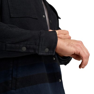 Jockey Outdoors by Luke Bryan Men's 100% Cotton Heavyweight Flannel Shirt Jacket L Blue — фото 8
