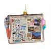 Kurt Adler Glass Ornament for Christmas Tree, Travel Notebook - 2 of 3