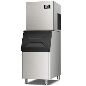 Mojgar Commercial Ice Maker Machine 400LBS/24H with 350LBS Storage Bin, 156 Full Cube Ice Ready in 8-15 min - 1 of 4