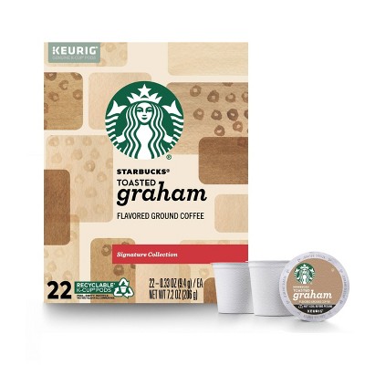 Starbucks Toasted Graham Blonde Light Roast Coffee - Keurig K-Cup Pods - 22ct
