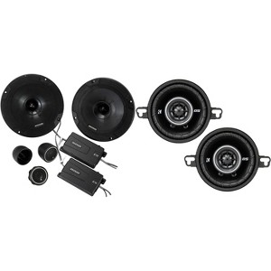 Kicker 46CSS654 CS-Series CSS65 6.5-Inch (160mm) Component System with .75-inch tweeters w/ 43DSC3504 3.5" Coaxial Bundle - 1 of 4