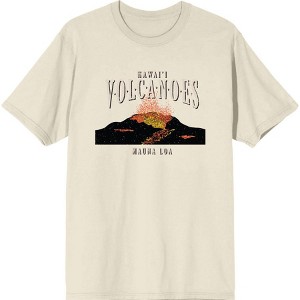 Adventure Society Hawaii Volcanoes Crew Neck Short Sleeve Adult T-shirt - 1 of 2